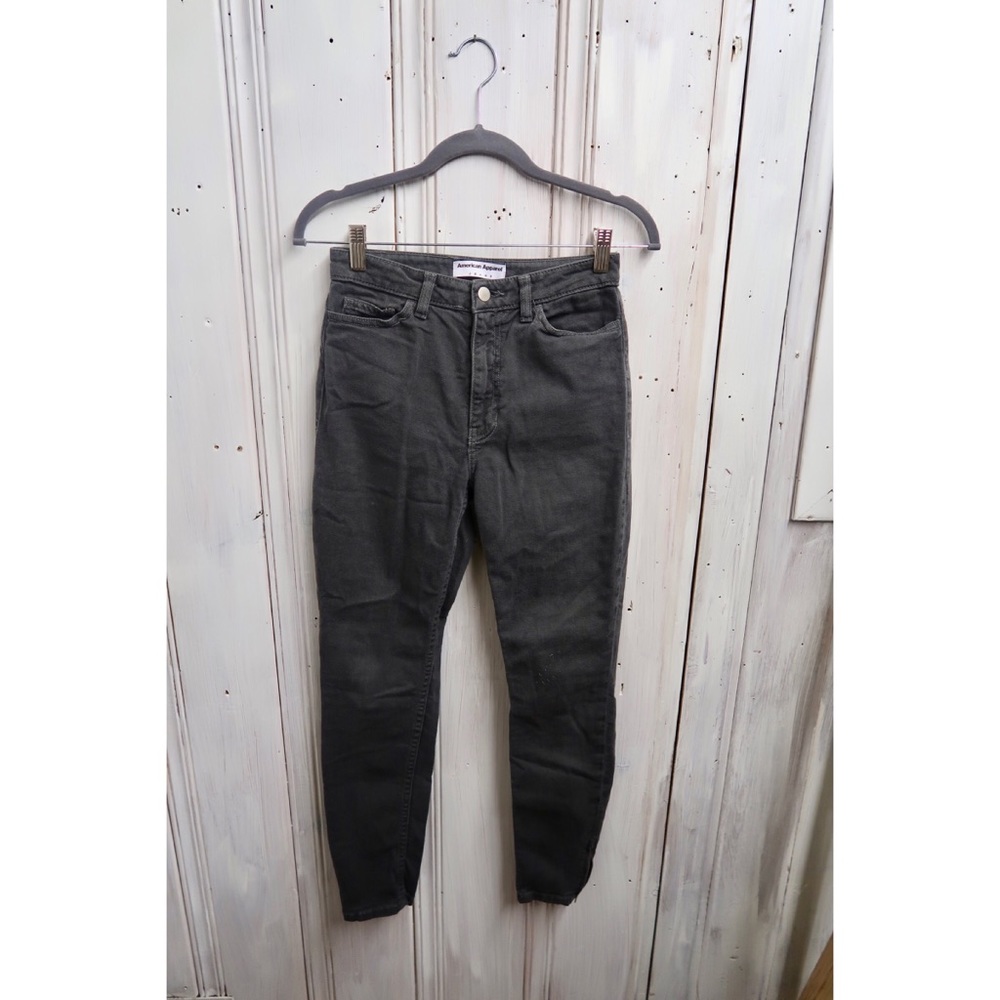 High Waisted AMERICAN APPAREL Jeans. Gray, SIZE 28